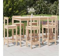 vidaXL Ensemble de bar de jardin 7 pièces en pin massif