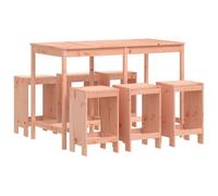 vidaXL Ensemble bar de jardin 7 pièces bois massif douglas