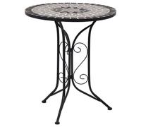 vidaXL Ensemble Bistro 3 pièces Mosaïque Céramique Grise