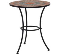 vidaXL Ensemble Bistro 3 pièces Mosaïque Céramique Orange / Gris