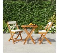 vidaXL Ensemble bistro pliable 3 pcs - Acacia