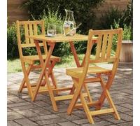 Ensemble de salon de jardin vidaXL, 3 pièces, acacia massif huilé naturel