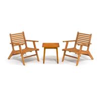 vidaXL Ensemble bistrot 3 pièces bois massif acacia