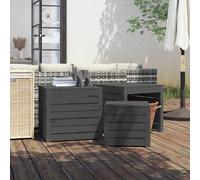 vidaXL Ensemble boîtes jardin - Gris