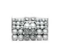 vidaXL Ensemble Boules de Noël 100 pcs - Argent