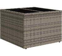 vidaXL Ensemble canapé avec coussins avec mémoire Gris Poly-Rotin