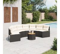 VidaXL Ensemble canapé demi-rond