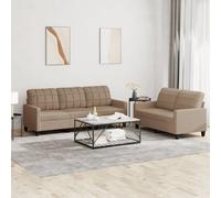 VidaXL Ensemble Canapés 2 pcs - Cappuccino
