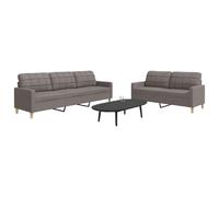 VIDAXL Ensemble Canapés 2 pcs Tissu