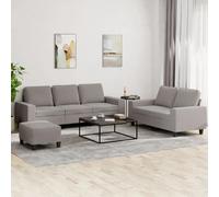 Ensemble de canapés 3 pcs taupe tissu Taupe G