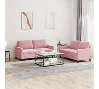 VidaXL Ensemble Canapés - Rose Velours
