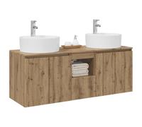 vidaXL Ensemble d'armoire de Salle de Bain 3 pc Chêne Artisanal
