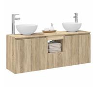 vidaXL Ensemble d'armoire de Salle de Bain 3 pc Chêne Sonoma