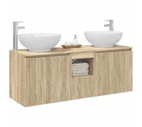 vidaXL Ensemble d'armoire de Salle de Bain 3 pc Chêne Sonoma