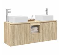 vidaXL Ensemble d'armoire de Salle de Bain 3 pc Chêne Sonoma