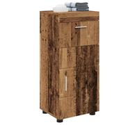 vidaXL Ensemble d'armoire de salle de bain TULUM Bois ancien, Armoire de Salle de Bain Rectangulaire Moderne, Solution Durable, Rangement Spacieux et Pratique