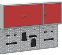 vidaXL Ensemble d'armoires à outils 5 pièces Rouge Acier thermolaqué