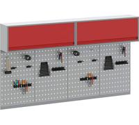 vidaXL Ensemble d'armoires à outils 6 pièces Rouge Acier thermolaqué