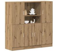 vidaXL Ensemble d'armoires de cuisine 3 pcs chêne artisanal 3324159