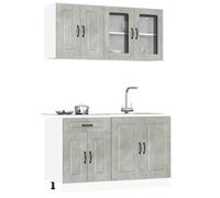 vidaXL Ensemble d'armoires de cuisine 4 pcs Kalmar bois d'ingénierie, ensemble d'armoires, étagère de rangement, placard, 3314855