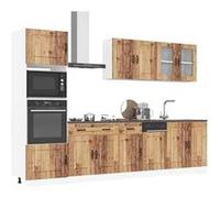 vidaXL Ensemble d'armoires de cuisine Kalmar 7 pièces Bois d'ingénierie Marron