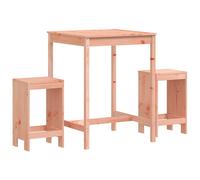 vidaXL Ensemble de 3 bars de jardin en bois massif de douglas