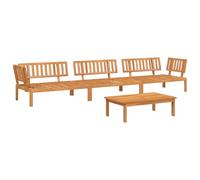 vidaXL Ensemble de 4 canapés de jardin en palettes en bois massif d'acacia
