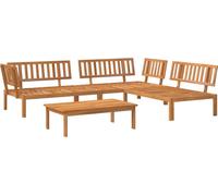 vidaXL Ensemble de 4 canapés de jardin en palettes en bois massif d'acacia