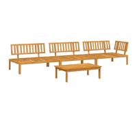 vidaXL Ensemble de 4 canapés de jardin en palettes en bois massif d'acacia
