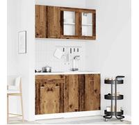 vidaXL Ensemble de 4 meubles de cuisine Lyon – bois d'ingénierie vieilli