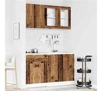 vidaXL Ensemble de 4 meubles de cuisine Lyon – bois d'ingénierie vieilli
