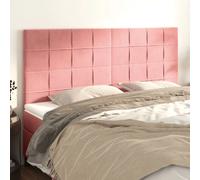 vidaXL Ensemble de 4 Têtes de lit Rose - 100x5x78/88 cm