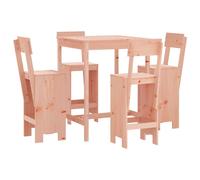 vidaXL Ensemble de 5 bars de jardin en bois massif de douglas
