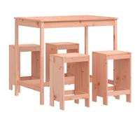 vidaXL Ensemble de 5 bars de jardin en bois massif de douglas