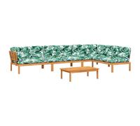 vidaXL Ensemble de 5 canapés de jardin en palettes avec coussins en acacia