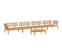 vidaXL Ensemble de 5 canapés de jardin en palettes en bois massif d'acacia