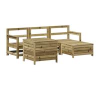vidaXL Ensemble de 5 canapés de jardin en pin imprégné