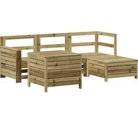 vidaXL Ensemble de 5 canapés de jardin en pin imprégné