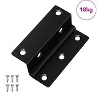 vidaXL, ensemble de 537 charnières, couleur noire, dimensions 38 x 17 x 60 mm, en fer