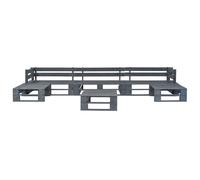 vidaXL Ensemble de 6 canapés de jardin en bois de palette gris