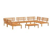 vidaXL Ensemble de 6 canapés de jardin en palettes en bois massif d'acacia