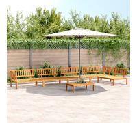 vidaXL Ensemble de 6 canapés de jardin en palettes en bois massif d'acacia