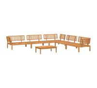 vidaXL Ensemble de 6 canapés de jardin en palettes en bois massif d'acacia