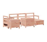 vidaXL Ensemble de 7 canapés de jardin en bois massif de douglas