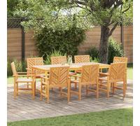 vidaXL Chaise de salle à manger 8 pcs Nature 62,5 x 59 x 89 cm Bois massif Acacia