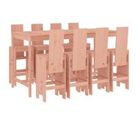 vidaXL Ensemble de 9 bars de jardin en bois massif de douglas