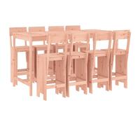 vidaXL Ensemble de 9 bars de jardin en bois massif de douglas