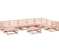 vidaXL Salon de jardin Ensemble de 9 pièces en bois massif Sapin Douglas
