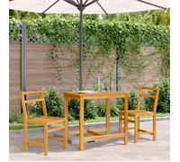 vidaXL Ensemble de balcon 3 pcs bois d'acacia solide, ensemble de meubles de jardin, ensemble de meubles de balcon, table et 365854