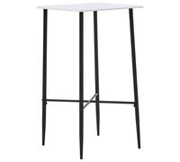 vidaXL Ensemble de bar 3 pièces tissu gris foncé